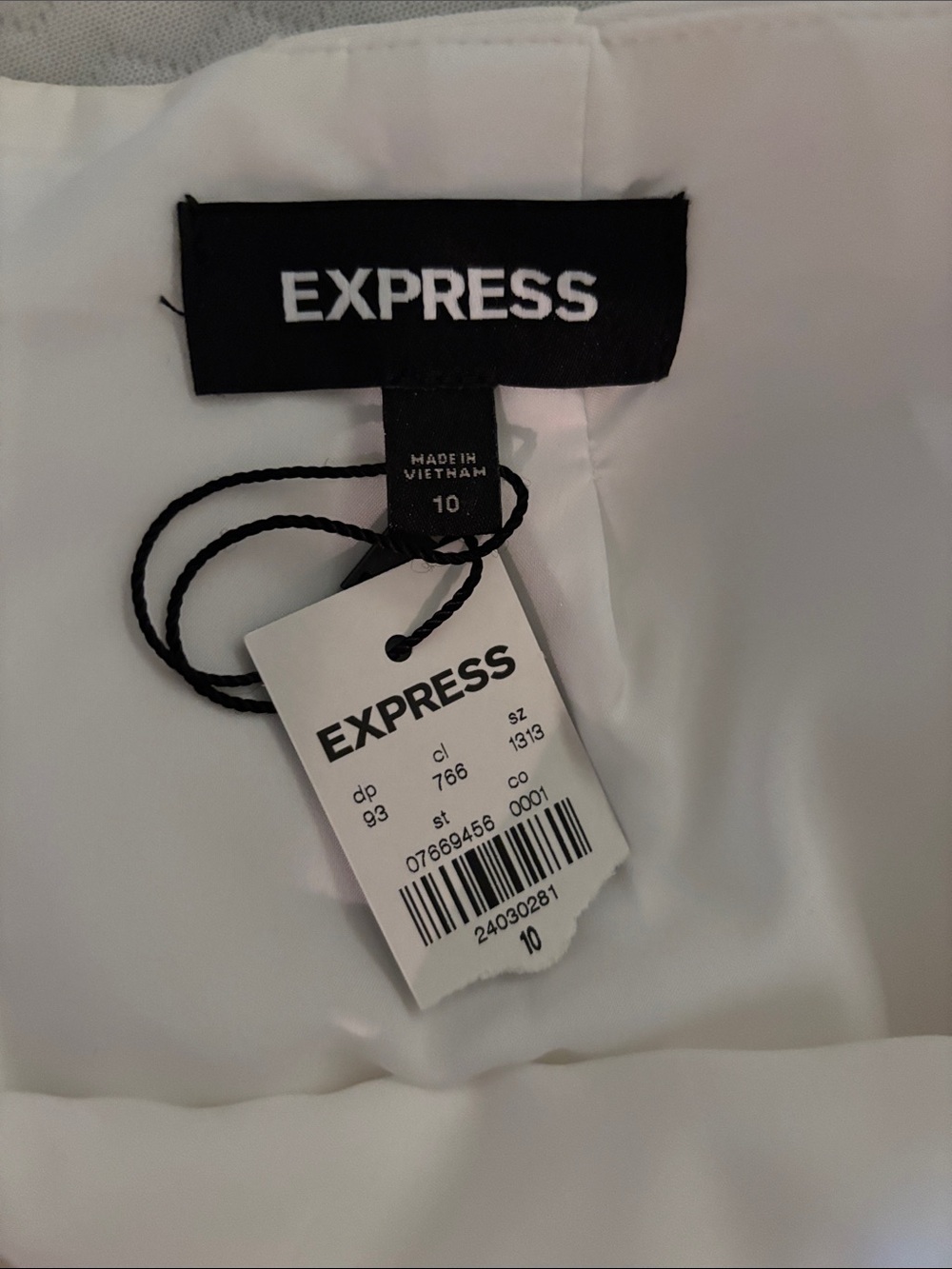 Express White Pencil Skirt - Picture 2 of 3